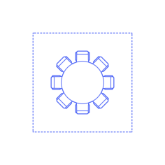 Layouts Meeting Conference Rooms Circle Medium Sketch Drawing Svg, Free Vectors File
